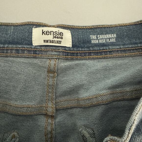Kensie Jeans The Savannah High Rise Flare Light Blue Jeans Size 8/29 - Picture 4 of 5